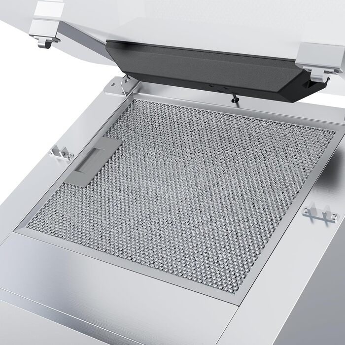 Похила витяжка CIARRA CBCS6765C 60 см, біла (скло/сталь), продуктивність 580 м³/год, сенсорне керування, з вугільним фільтром CBCF055, режим рециркуляції та відведення