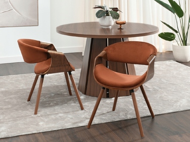 Стілець Mebel-Partner, коричневий велюр, 1 шт.