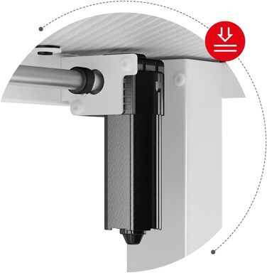 Електричний комп'ютерний стіл Huzaro Hero 8.2, 120x60 см, регульована висота, 3 пам'яті, метал, білий
