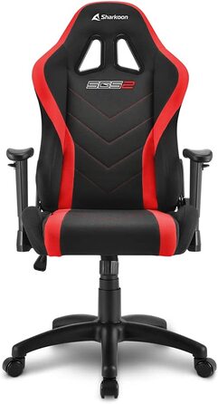 Ігрове крісло Sharkoon Skiller SGS2 Jr., чорний/червоний, дитяче