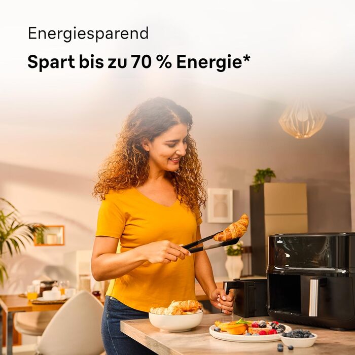 Фритюрниця повітряна Braun MultiFry 3 HF 3030, 4.3 л, 1500 Вт, цифрове керування, 8 програм, чорна