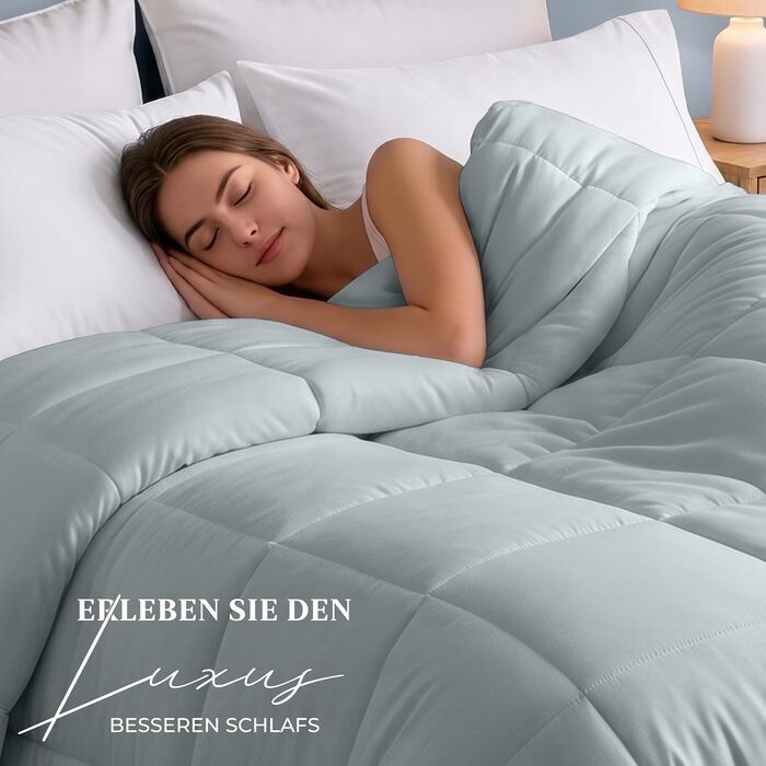 Літня ковдра Utopia Bedding 200x200 см, легка модель без чохла, світло-сіра