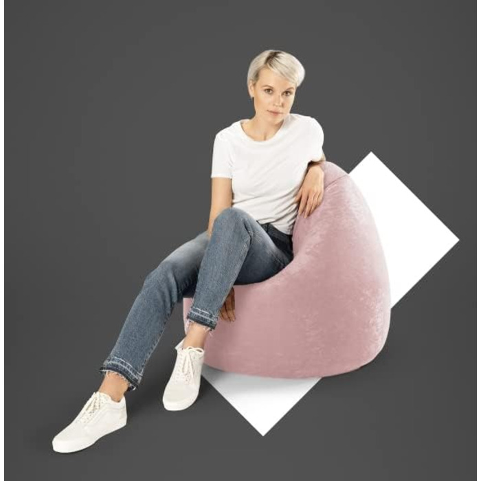 Крісло-мішок Sitting Point Easy XL 220 л, рожеве