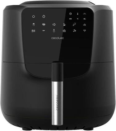 Фритюрниця Cecotec Cecofry Rain 5.5 л без олії з вбудованим спреєм, 7 режимів, 1550 Вт