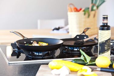 Сковорода для крепів LE CREUSET з антипригарним покриттям, 24 см, для всіх типів плит (включно з індукційними), алюміній, антрацит/срібло