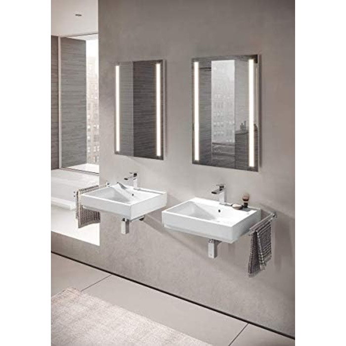 Тримач рушників GROHE Essentials, 2-х стійковий, поворотний, для свердління, з кріпленням, хром, 40371001