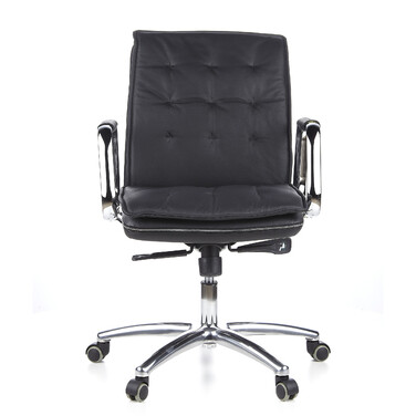 Офісне крісло / Крісло для керівника VILLA 10 Nappa Leather Black hjh OFFICE