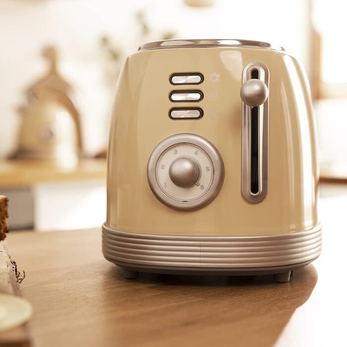 Тостер Cecotec Toast&Taste 800 Vintage Light: 850 Вт, 2 слоти, нержавіюча сталь, зелений, вінтажний стиль