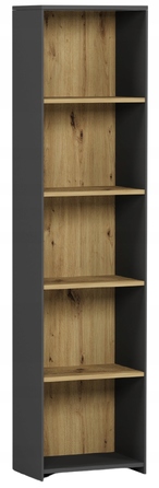 Стелаж Framire 40 x 180 x 30 см, антрацит, дуб артизан