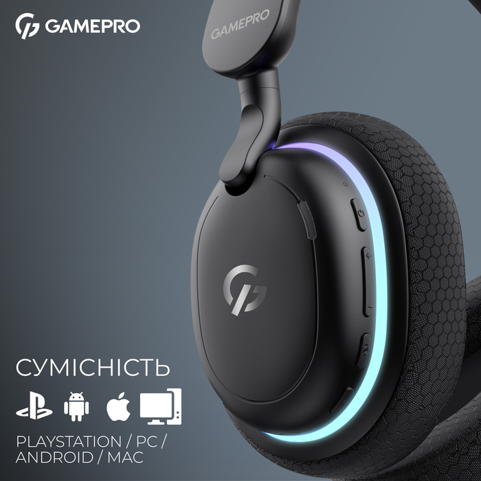 Бездротова ігрова гарнітура GamePro Asgard Bragi (HSW250B)
