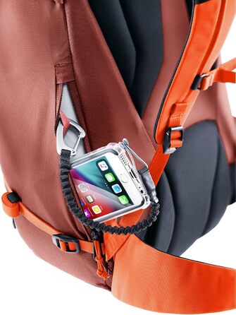 Рюкзак для альпінізму Deuter Guide 30 л, редвуд-папая