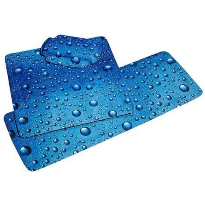 Подушка для шиї Kleine Wolke Bubble, ПВХ, морська синь, 32x22 см