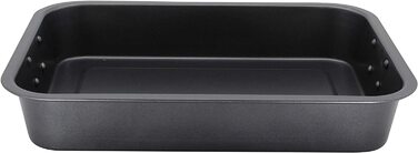 Форма для запікання та грилю Krüger Karl CARBON 36 см з антипригарним покриттям, 36x29x6,5 см