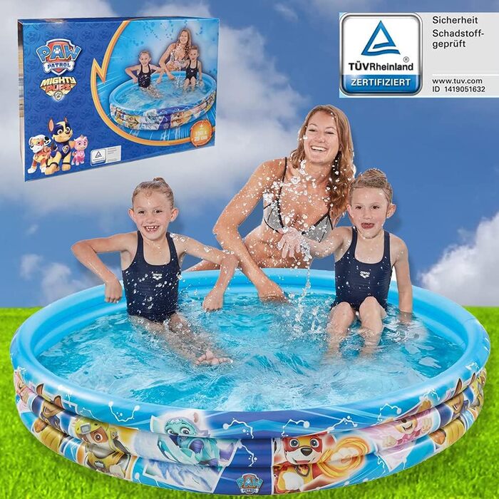 Дитячий надувний басейн Paw Patrol Smart-Planet 150x25 см, 3 кільця, для дітей і малюків