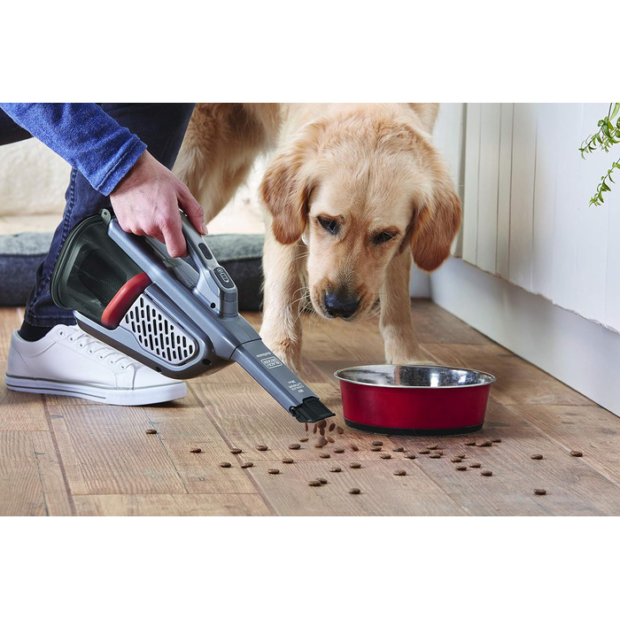 Пилосос ручний Black+Decker Dustbuster Smart Tech 36 Вт·год 18В, циклонний, дві потужності, витяжна щілинна насадка, зарядний кабель з настінним кріпленням