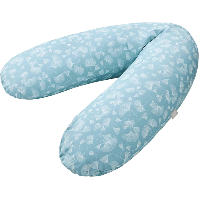 Гіпоалергенна подушка для годування та сну Rotho Babydesign Multi 190x35 см, безшумна, для вагітних і мам, машинне прання, малюнок гінкго