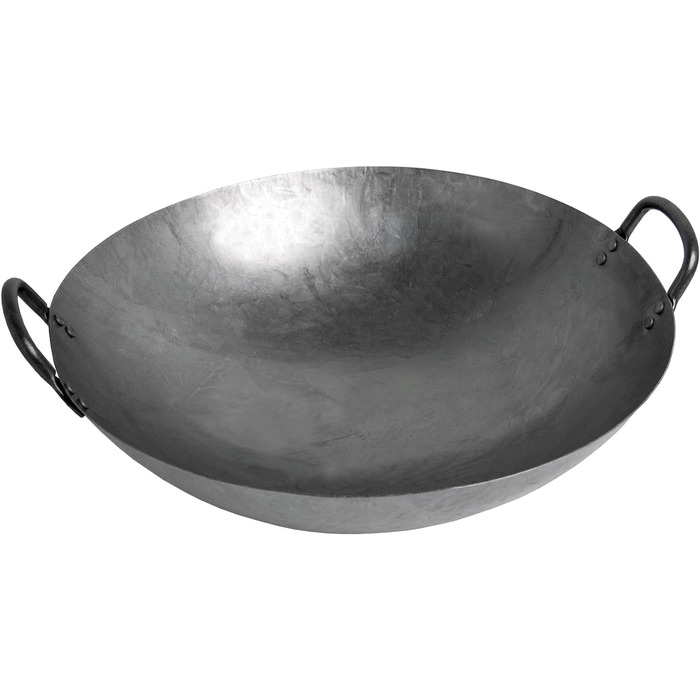 Wok-олійниця Asia Art Factory AAF Nommel 45 см з 2 ручками, кругле дно, для газових плит, гастрономія