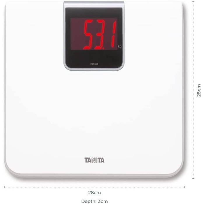 Цифрова вага TANITA HD-395 Classic, біла, для людей