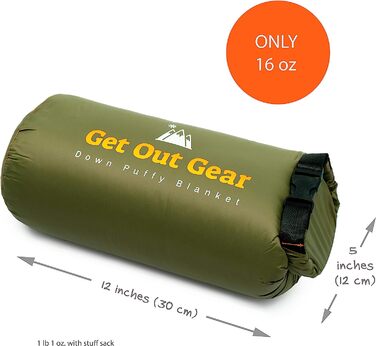 Кемпінговий пуховий плед Get Out Gear 650FP, легкий, водонепроникний, компактний, для туризму, походів, подорожей, гамака, сірий/бордовий