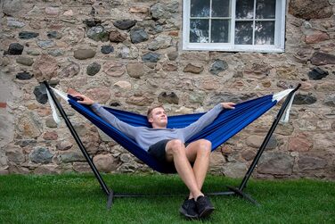 Гамак Vivere Doppel Polyester з каркасом 250 см, блакитний Royal Blue