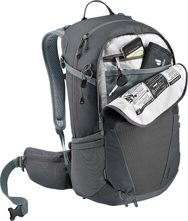 Рюкзак для туризму Deuter Futura 27 л, графітовий, анатомічна спинка