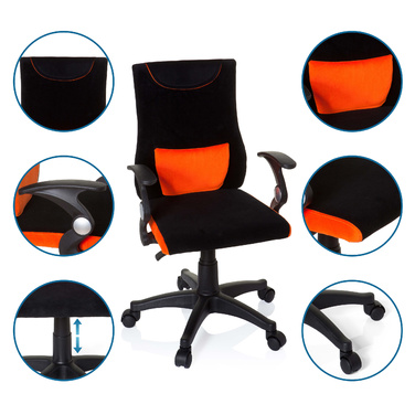 Дитячий офісний стільчик Kiddy Pro Al Orange hjh OFFICE