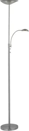 Торшер Lightbox LED з теплим світлом 3000K, металевий, 1,8 м, з регульованим читальним плафоном і димером