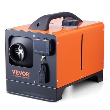 Автономний дизельний обігрівач повітря VEVOR 12V 8кВт з LCD-дисплеєм та пультом керування (10 м) для авто, автобусів та вантажівок