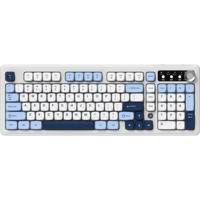 Бездротова клавіатура Ajazz AF98 PLUS Glacier Blue (AF98-PLUS-GB)