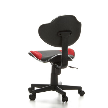 Дитяче крісло для письмового столу KIDDY GTI-2, тканина, сірий/червоний, hjh OFFICE