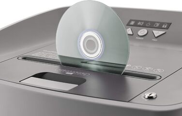 Шредер Dahle ShredMATIC 90 з автоподачею паперу, P-4, 300 аркушів, світло-сірий/сірий, без масла, без обслуговування