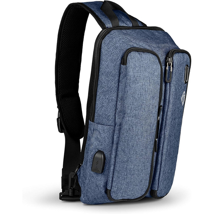 Сумка слінг Boostbag Sling синя — багатофункціональна наплічна сумка для планшета 10,1
