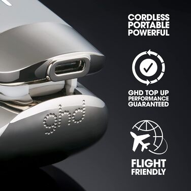 ghd Unplugged — бездротовий професійний випрямляч для волосся з подвійною технологією, білий колір, стара упаковка