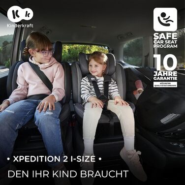 Дитяче автокрісло Kinderkraft XPEDITION2 I-Size 0-36 кг, обертальне 360°, з Isofix, регульована спинка та підголівник, для дітей 40-150 см, синє