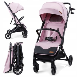 Дитячий візок-прогулянка Moby-System LENA PINK PRO з функцією валізки