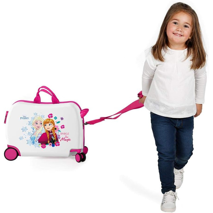 Дитяча валіза Disney Sparkle Like Magic, 55 см, рожева, багатоколірна