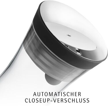 Скляний глечик для води WMF Basic 1л з силіконовою кришкою CloseUp та щіткою для чищення
