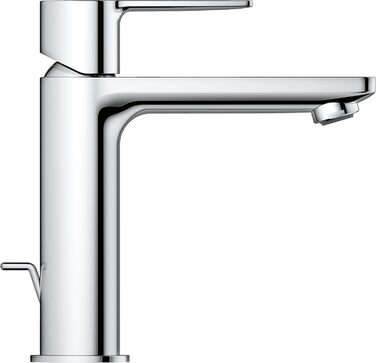 Змішувач для ванної кімнати Grohe Lineare, водозберігаючий, хром, з витяжним корком, 18 см, S-Size