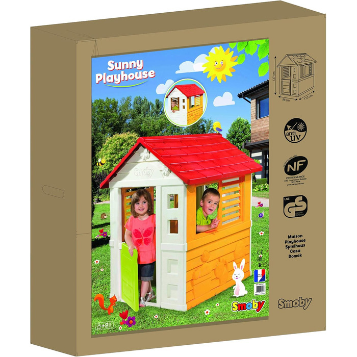 Дитячий садовий будиночок Smoby Sunny 7600810707, 98x110x127 см, для дітей від 2 років