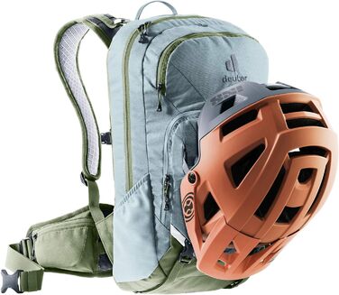 Жіночий велосипедний рюкзак Deuter Attack 14 SL із захистом, 14 л, зелений/хакі