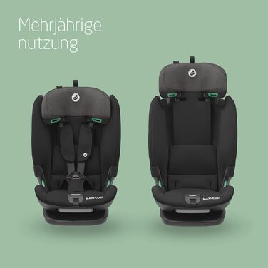 Дитяче автокрісло Maxi-Cosi Titan Plus i-Size, 76-150 см, з G-CELL захистом, 4 положення, чорне