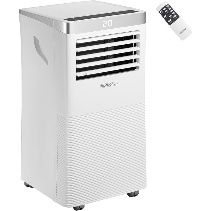 Мобільний кондиціонер MONZANA 4-в-1 7000 BTU з пультом, осушувачем, таймером, 2100 Вт