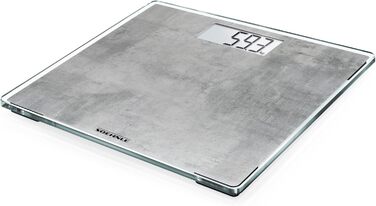 Електронна вага Soehnle Style Sense Compact 300 Concrete, LCD-дисплей, ультратонкий дизайн, максимальна вага 180 кг, бетон