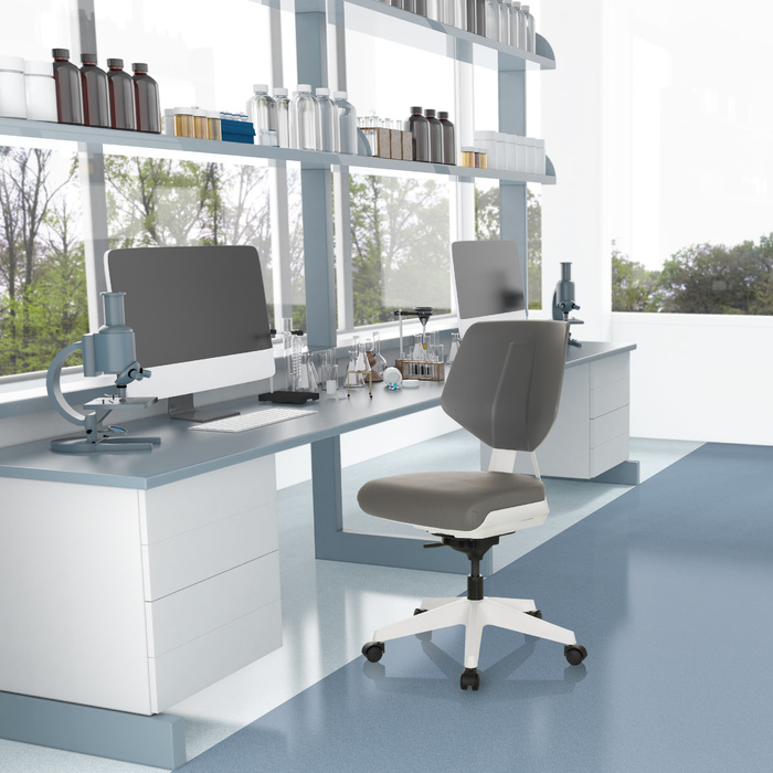 Робоче крісло / офісне крісло MOVE WORK 3D пластик / ПВХ сірий hjh OFFICE