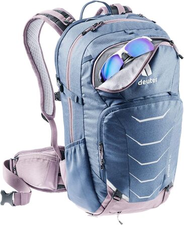 Жіночий велосипедний рюкзак Deuter Attack 18 SL з протектором, 18 л, синьо-фіолетовий