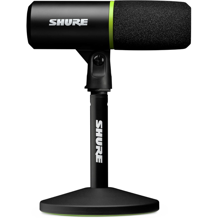 Мікрофон Shure MV6 USB-C для геймерів і стрімерів, динамічний, цифровий, для ПК, стрімінгу та ігор