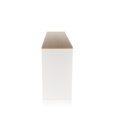 Сервант KELO S 160x40x76 см, 3 дверцята, білий/дуб hjh LIVING