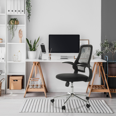 Офісне крісло / Поворотне крісло MIKO B ECO Mesh / Тканина Black HJH OFFICE