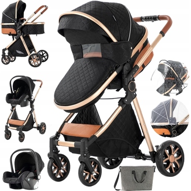 Дитячий візок Cichoszki Premium Black 3в1