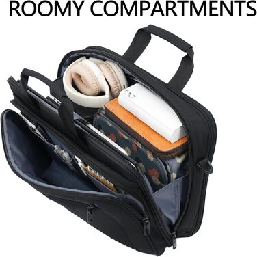 Сумка для ноутбука VANKEAN Premium Briefcase, чохол для ноутбука до 15.6 дюймів, чорно-синя